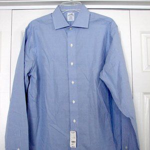 men's Brooks Brothers shirt 16 x 36/37 blue nwts